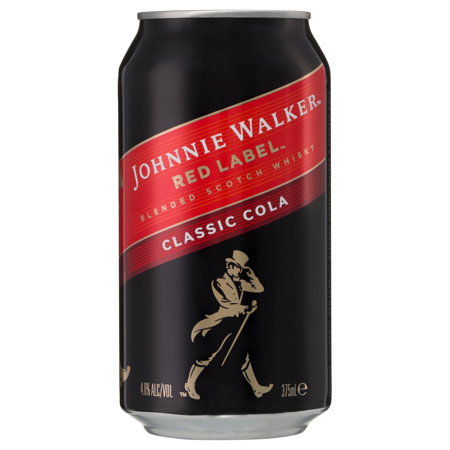 Johnnie Walker Black & Cola 6% 375ml Can 10 Pack