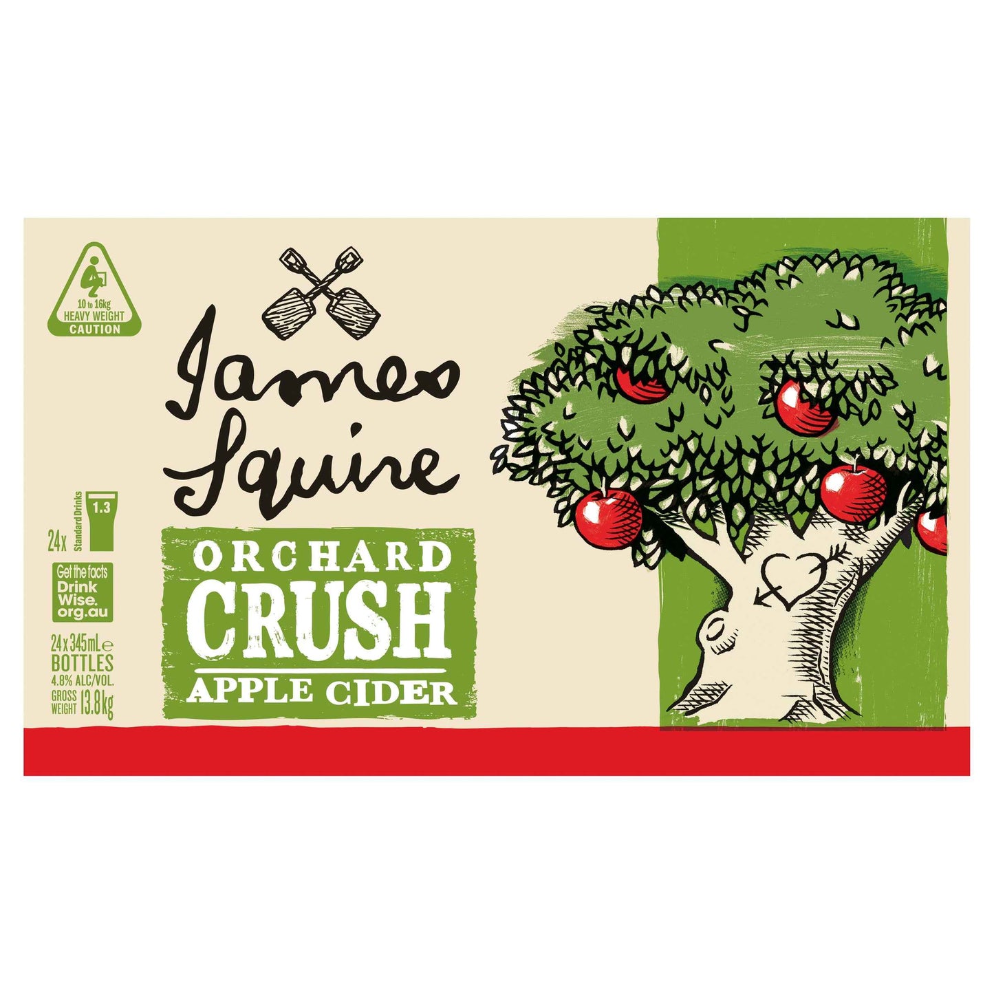 James Squire Apple Cider 4.8% 345ml Bottle