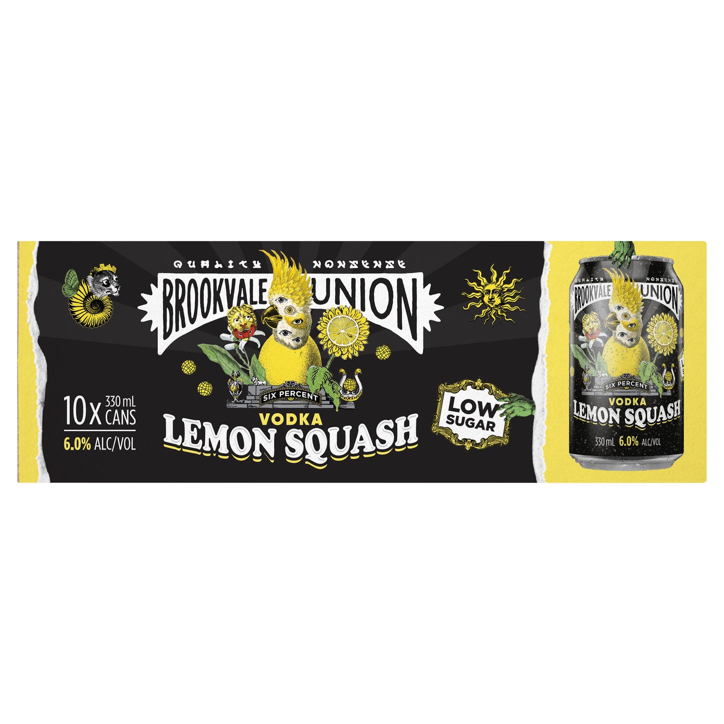 BV Union Lemon Squash 6% 330ml Can