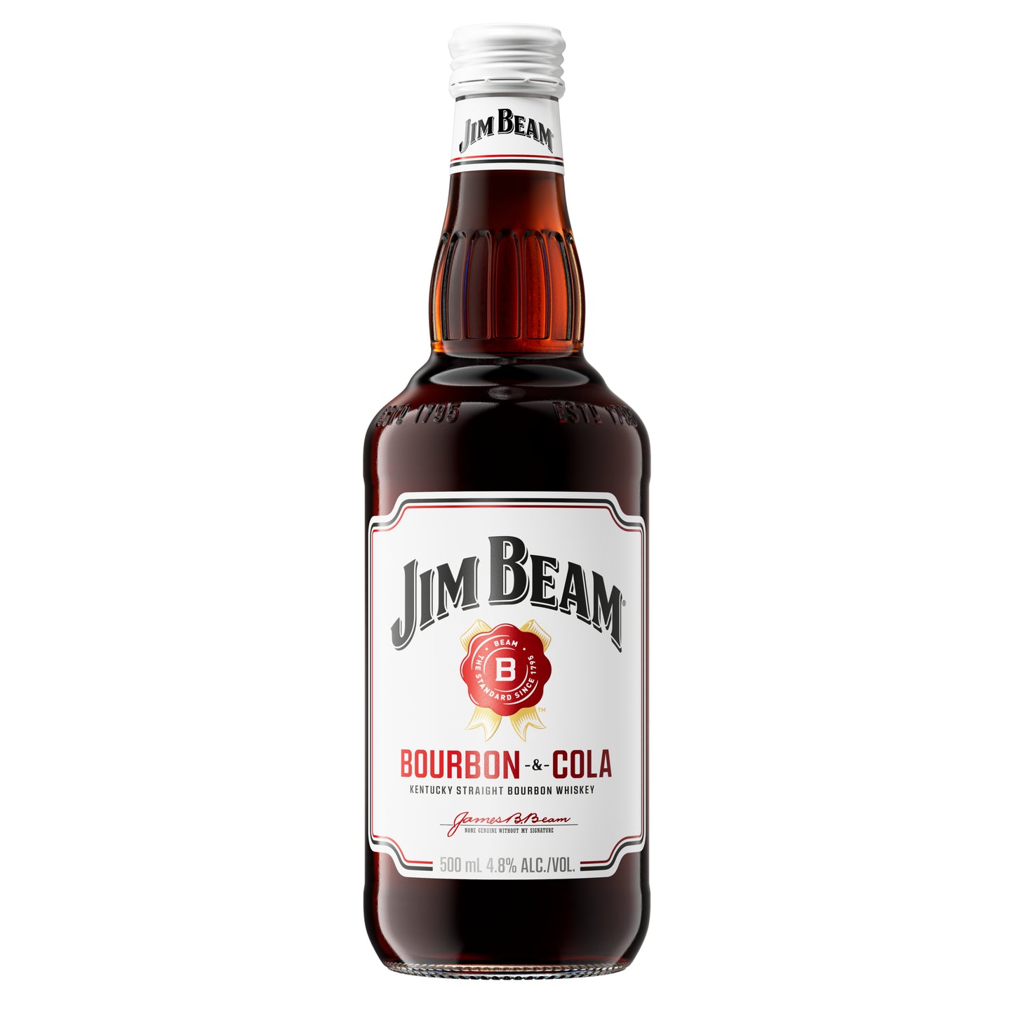 Jim Beam & Cola 4.8% 375ml Can 10 Pack