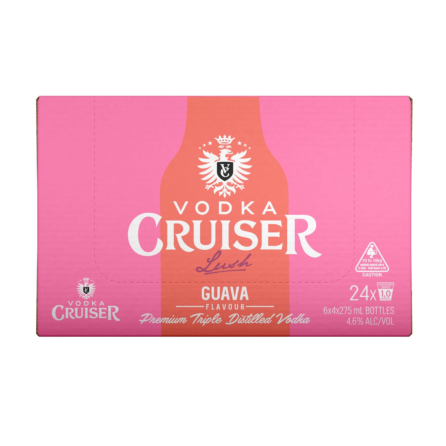 Vodka Cruiser Lush Guava 4.6% 275ml Bottle