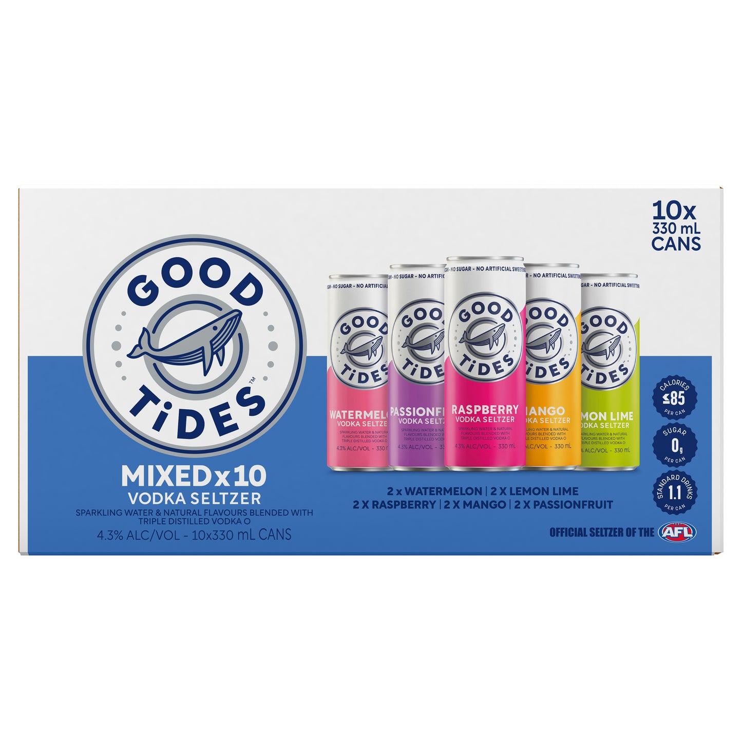 Good Tides Lem/Lime Seltzer 4.3% 330ml Can