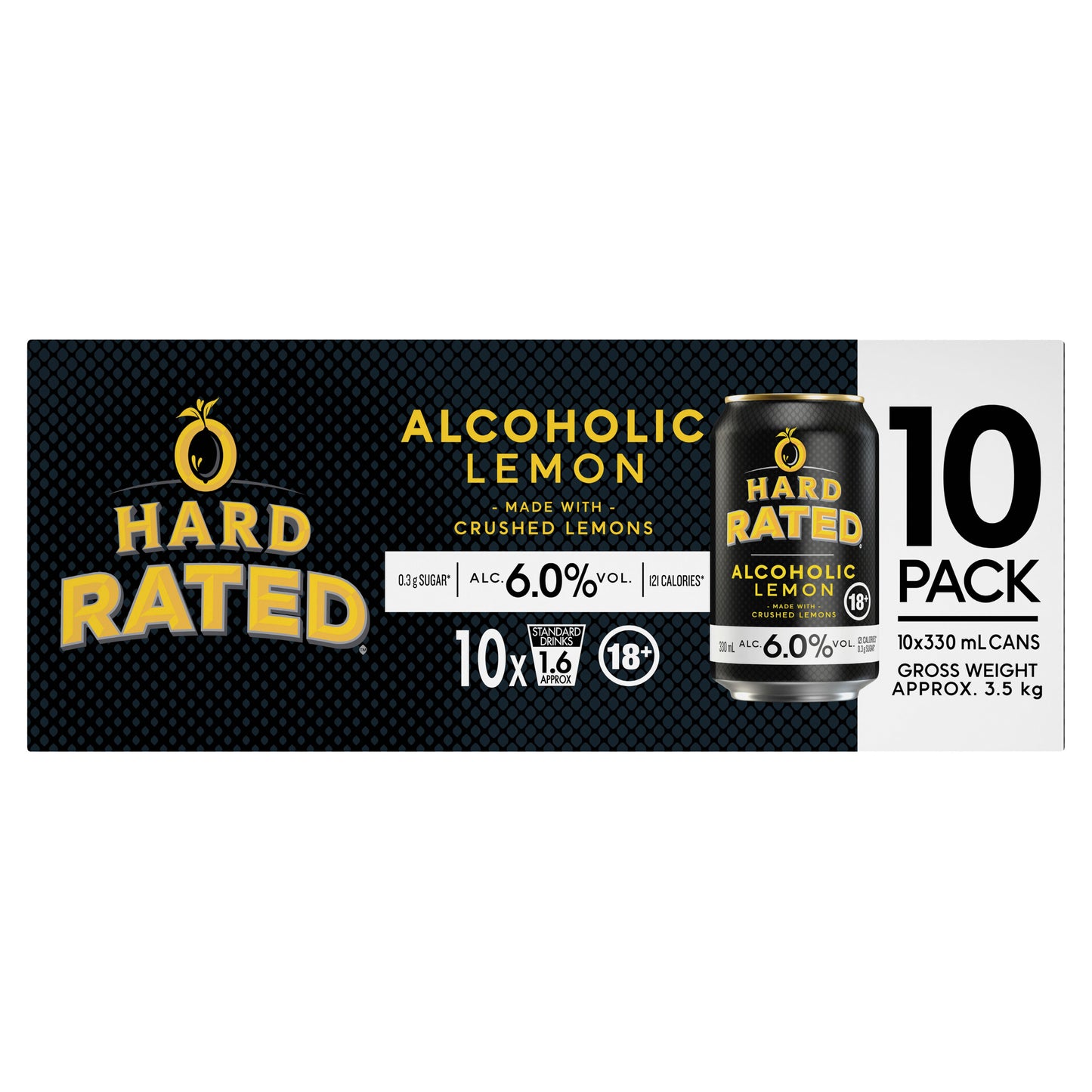 Hard Rated Lemon 6% 330ml Can
