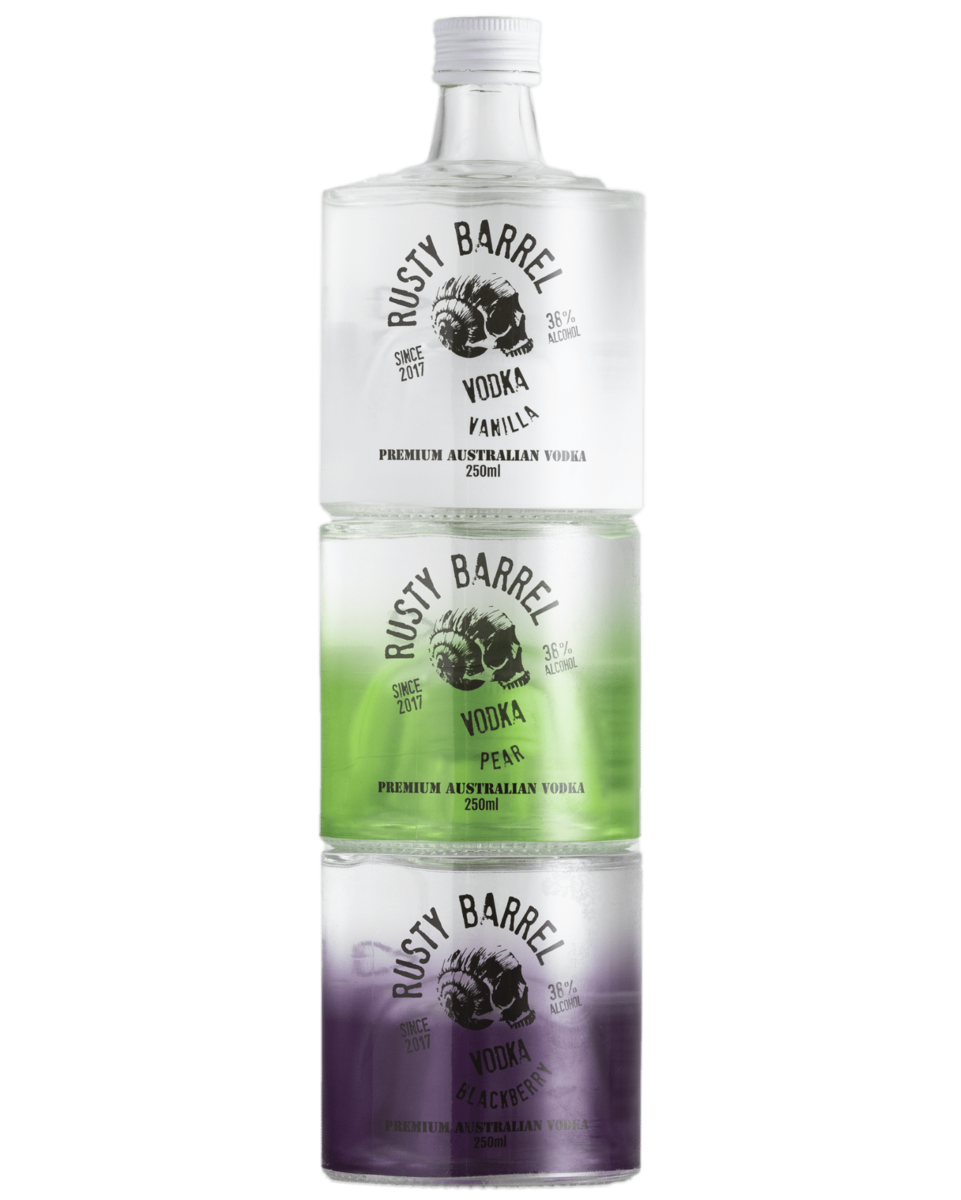 Rusty Barrel Blackberry Vodka 38% 250ml