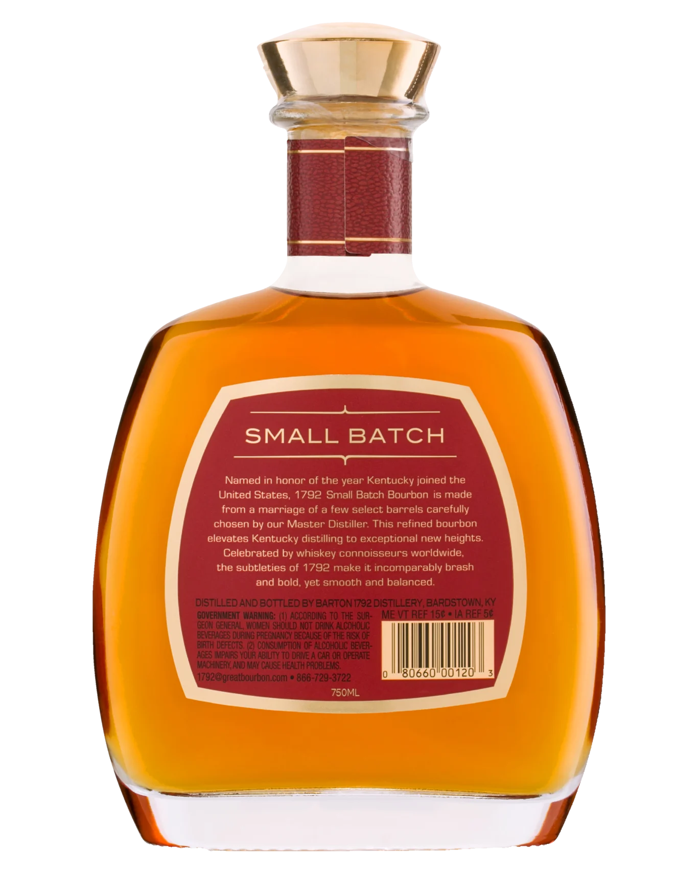 1792 Small Batch Bourbon Whiskey 46.85% 750ml Bottle