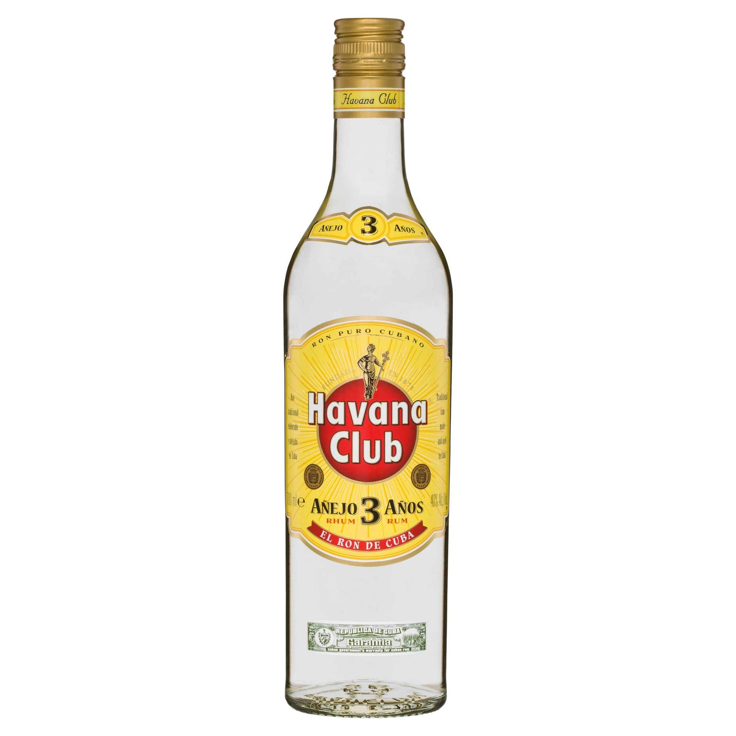 Havana Club Anejo 7 Anos Rum 40% 700ml Bottle