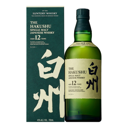 Hakushu Aged 12 Years Single Malt Japanese Whisky 43% 700ml