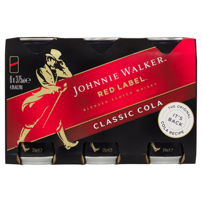 Johnnie Walker Red & Cola 4.6% 375ml Can