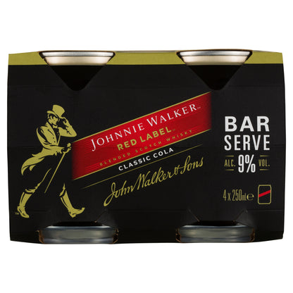 Johnnie Walker & Cola 9% 250ml Can