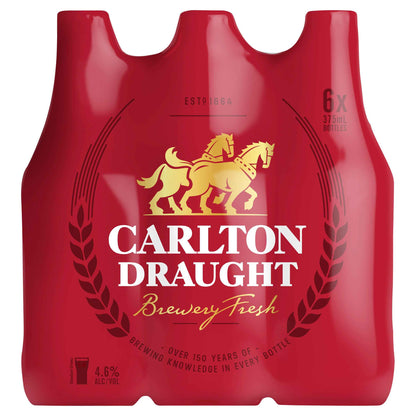 Carlton Draught 4.6% 375ml Bottle
