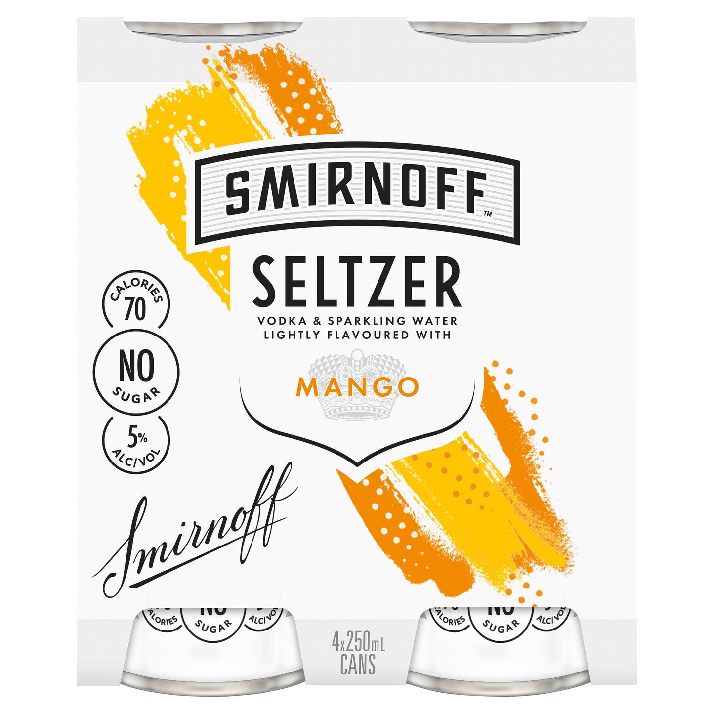 Smirnoff Mango Seltzer 5% 250ml Can