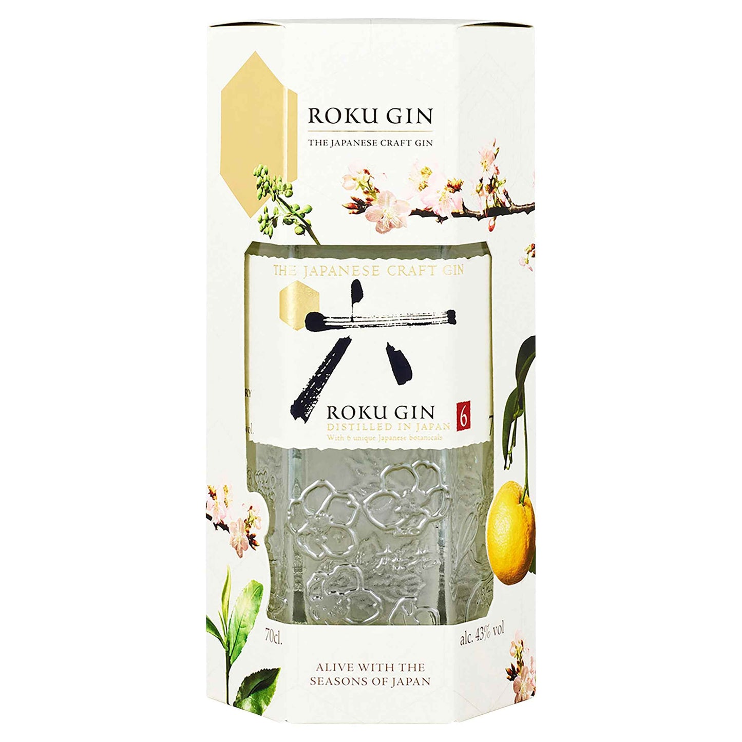 Roku Japanese Craft Gin 43% 1L Bottle