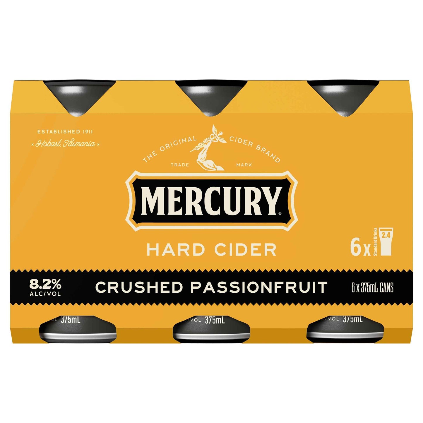 Mercury Hard Cider Passionfruit 8.2% 375ml Can