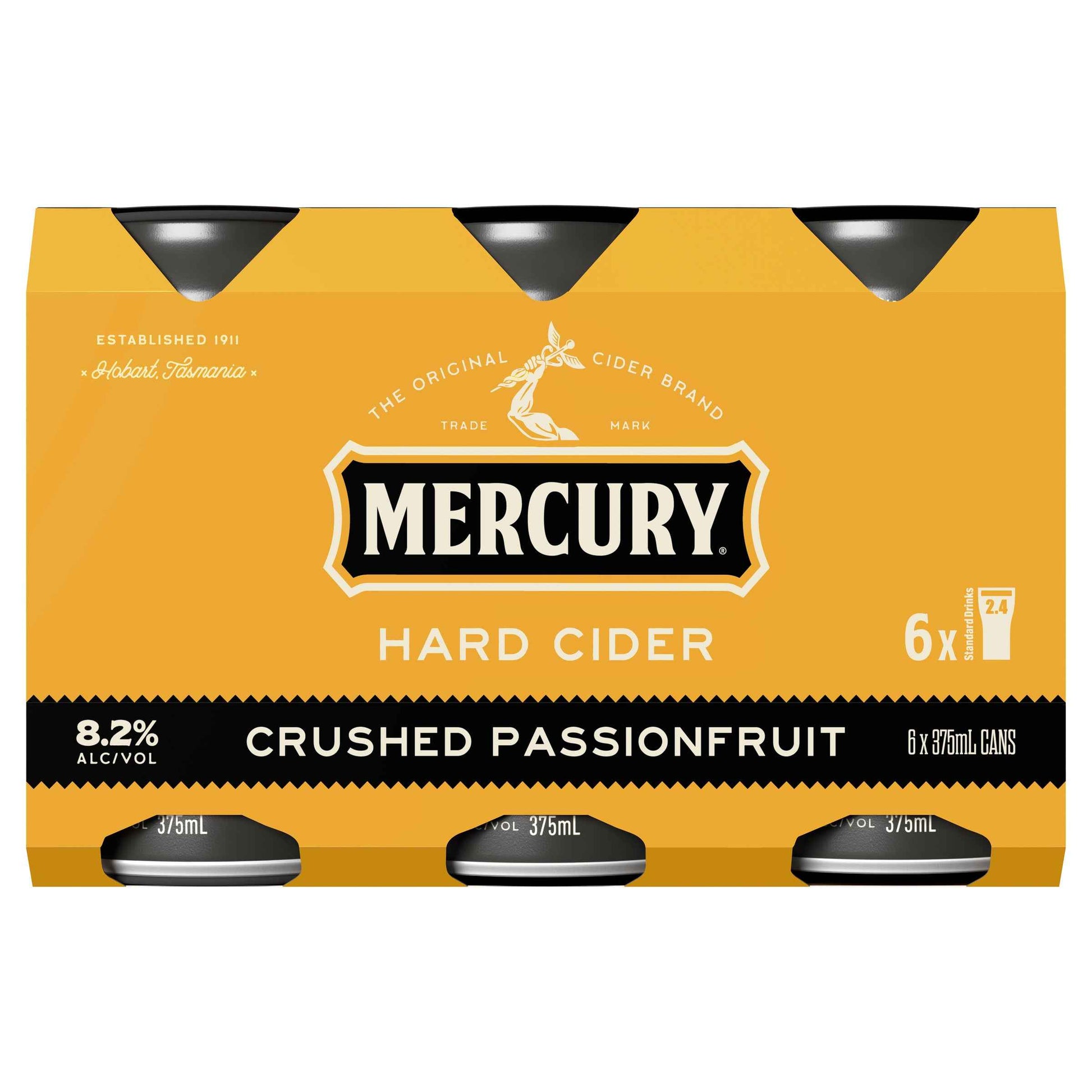 Mercury Hard Cider Passionfruit 8.2% 375ml Can