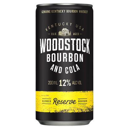 Woodstock & Cola 10% Can 375ml 1/3/24pk