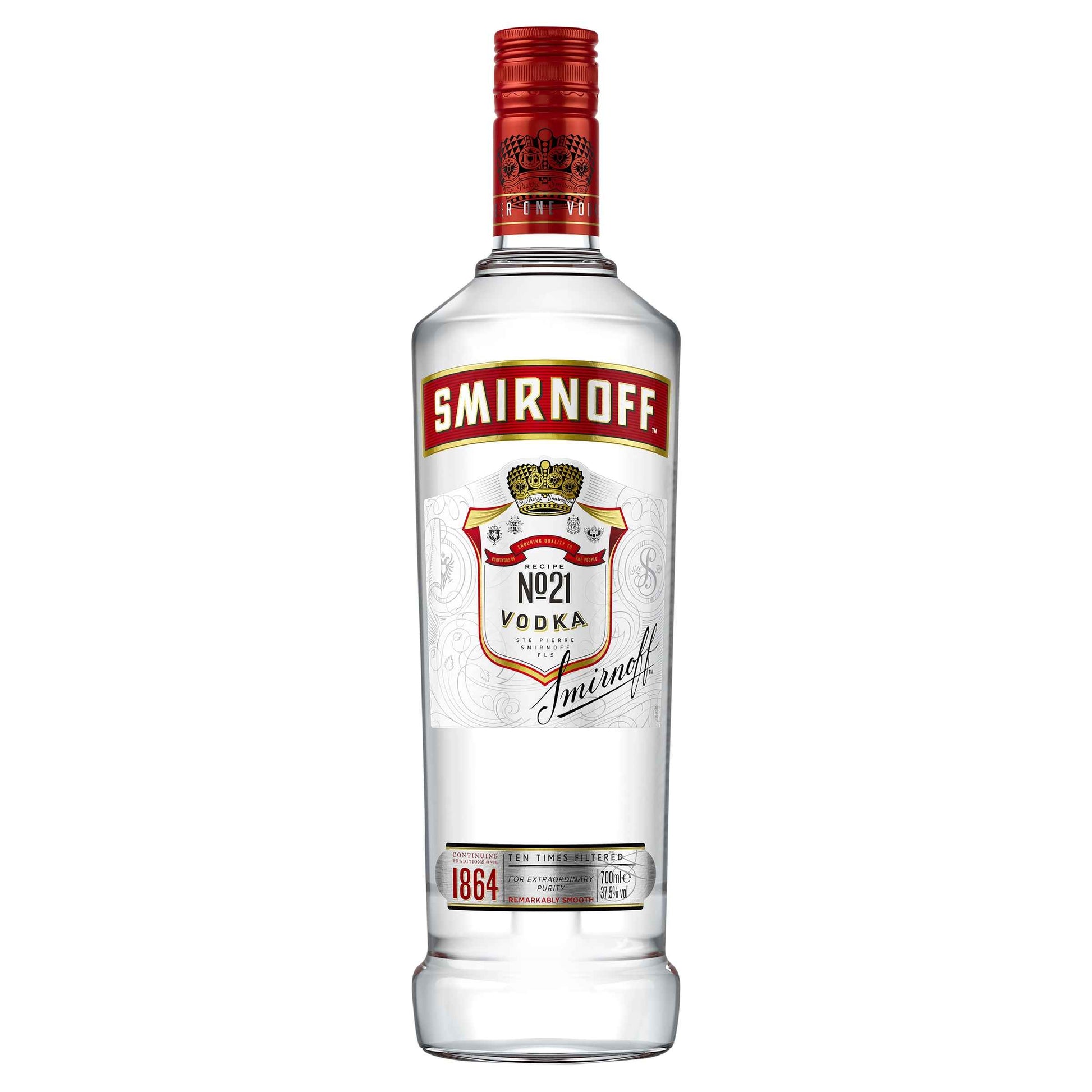 Smirnoff Red Vodka 37% 1L Bottle