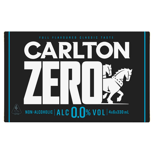 Carlton Zero 0.0% 330ml Bottle