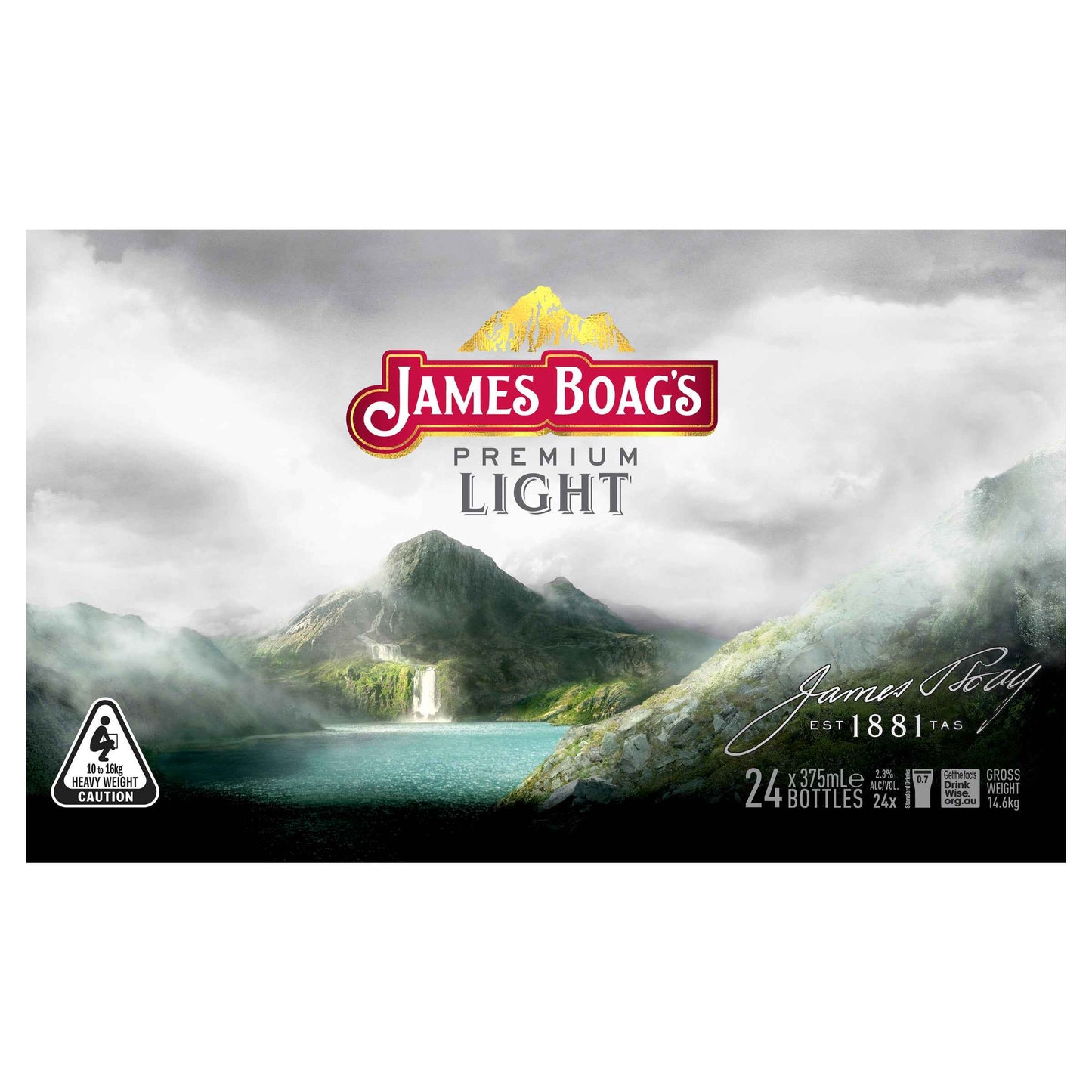 James Boag's Premium Light 2.7% 375ml Bottle