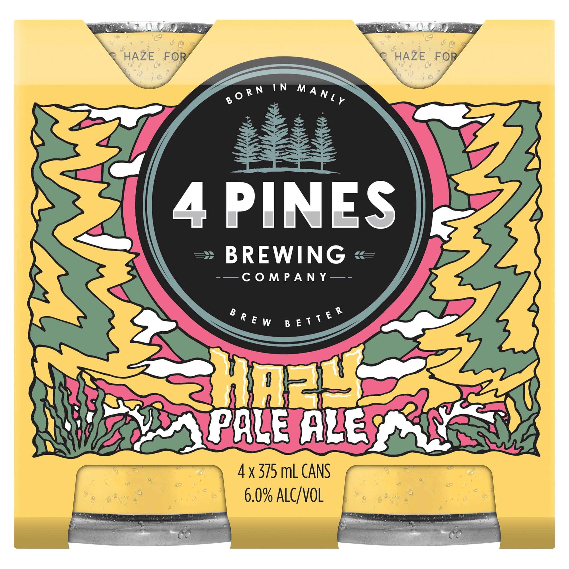 4 Pines Hazy Pale Ale 4.7% 375ml Can