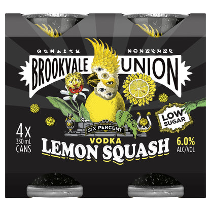 BV Union Lemon Squash 6% 330ml Can