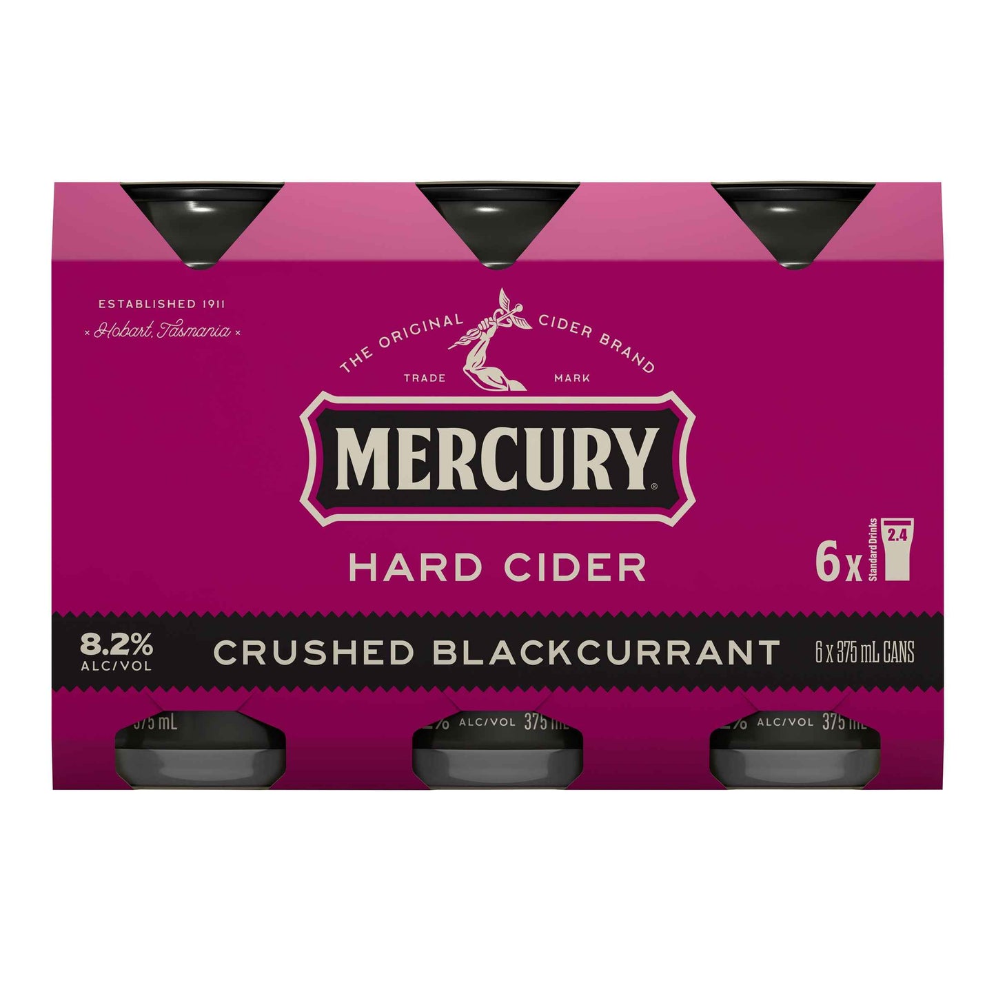 Mercury Hard Cider Blackcurrant 8.2% 375ml Can