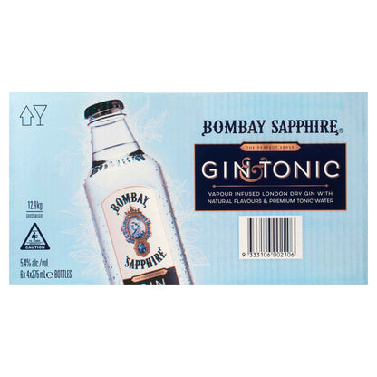Bombay Sapphire Gin & Tonic 5.4% 275ml Can