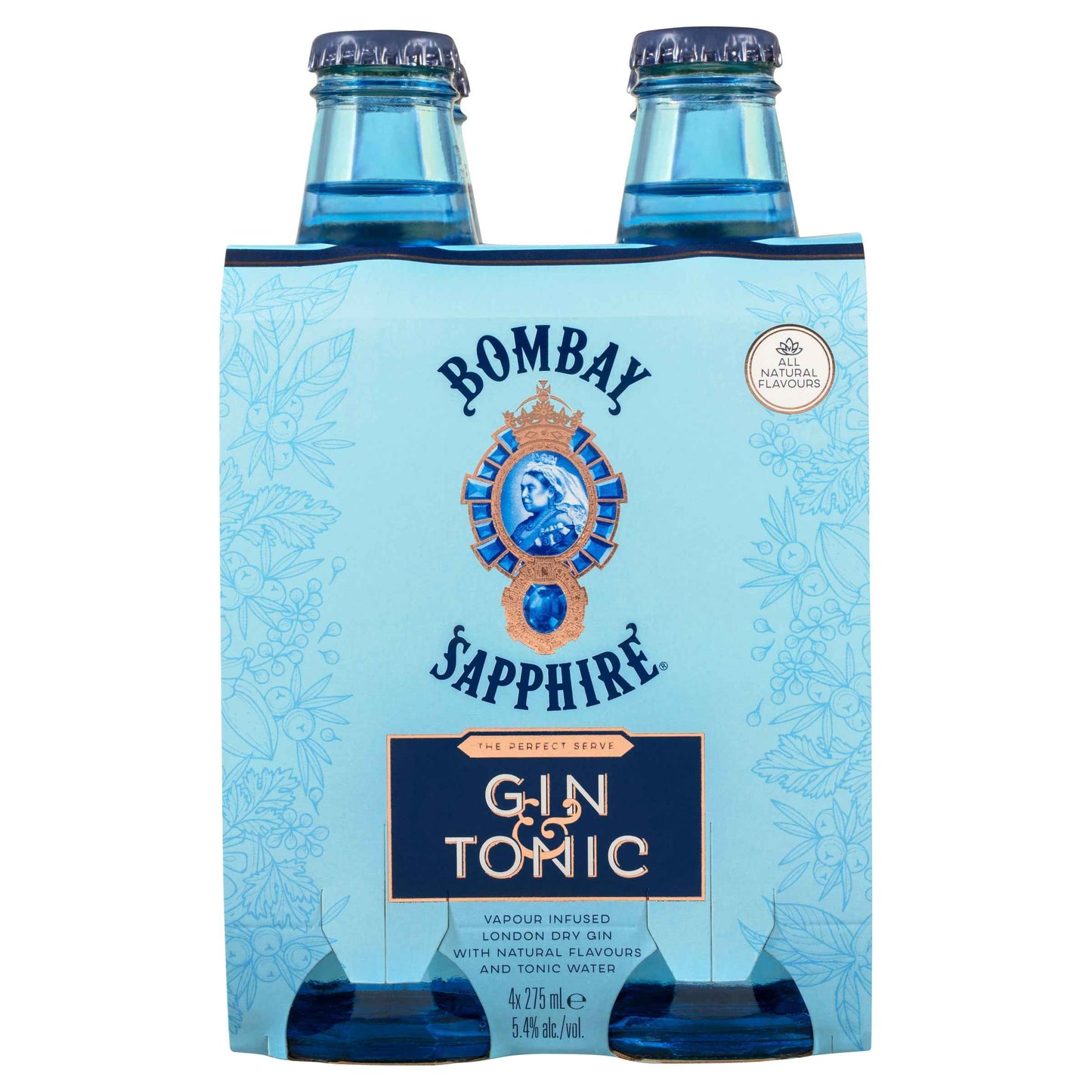 Bombay Sapphire Gin & Tonic 5.4% 275ml Can