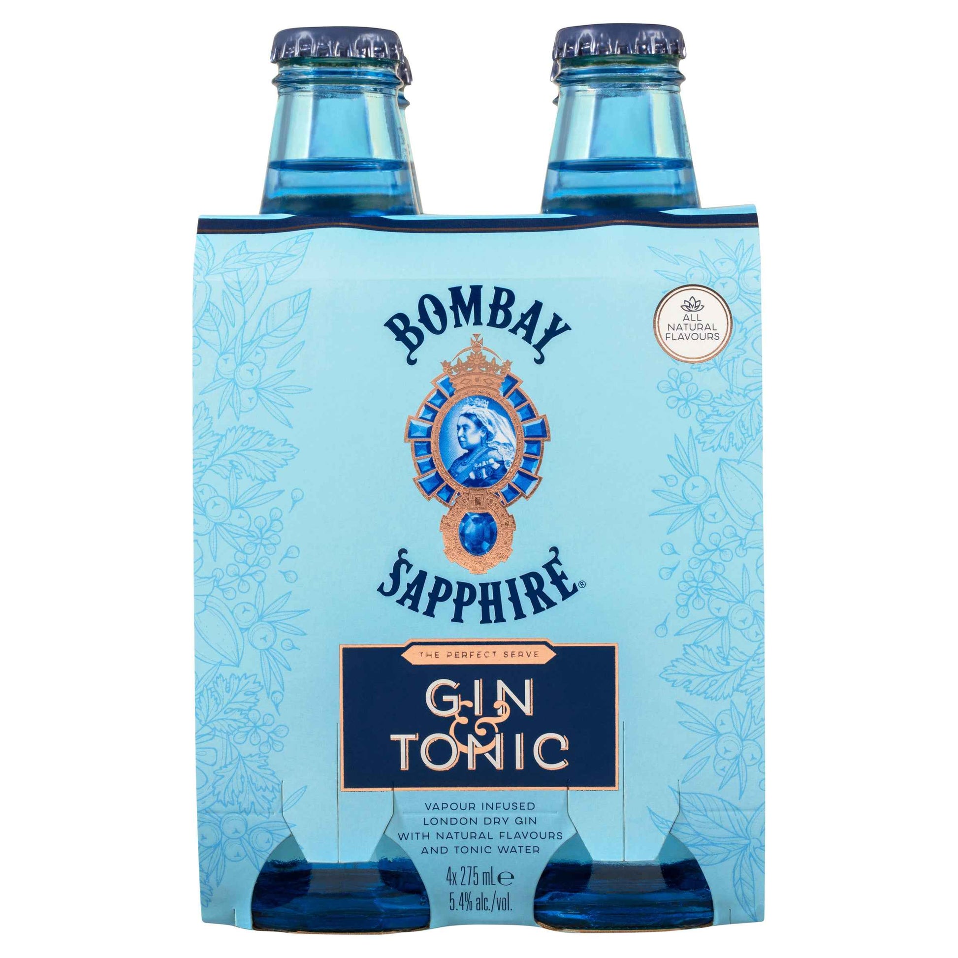 Bombay Sapphire Gin & Tonic 5.4% 275ml Can