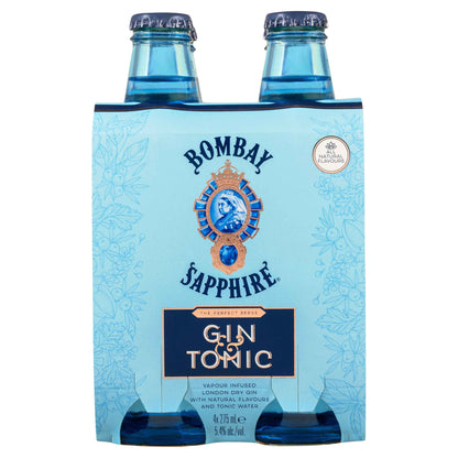 Bombay Sapphire Gin & Tonic 5.4% 275ml Can