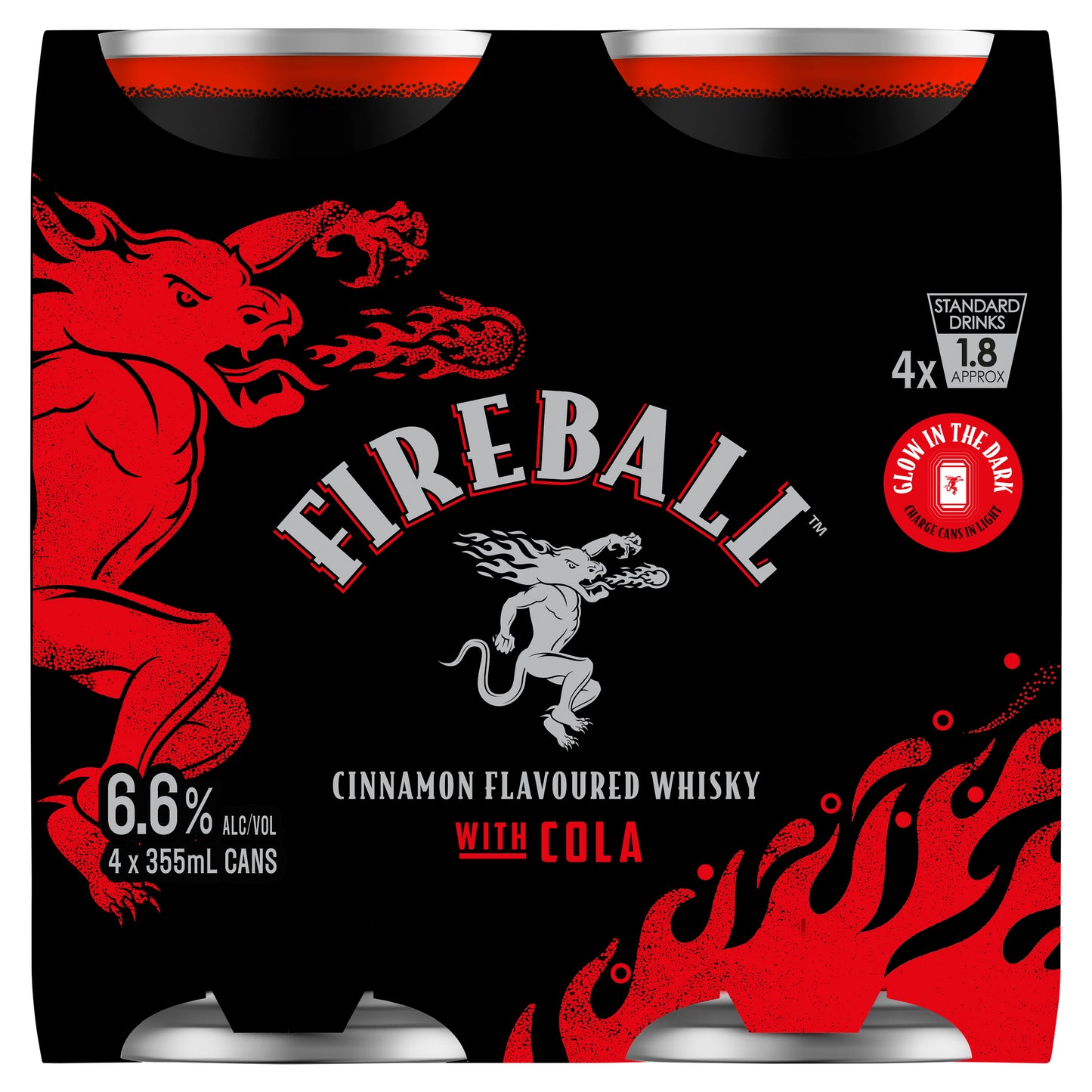 Fireball & Cola Can 355Ml