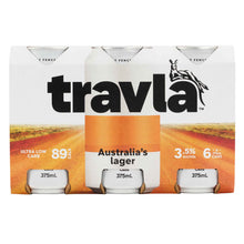 Travla Mid Australian Lager 3.5% 375ml Can