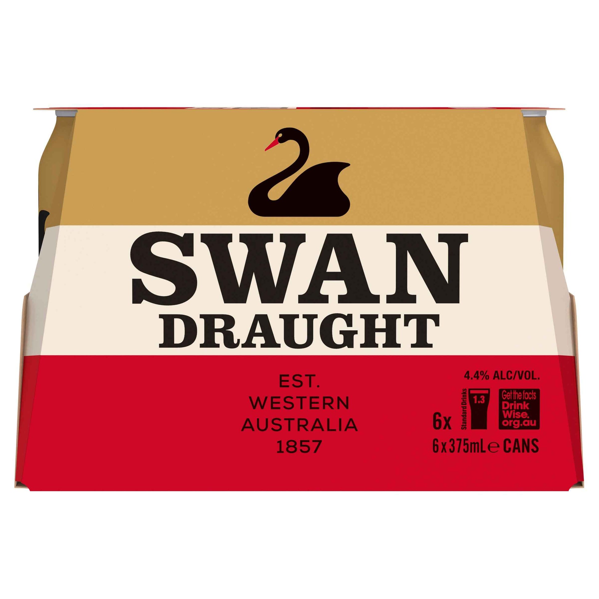 Swan Draught 4.4% 375ml Can