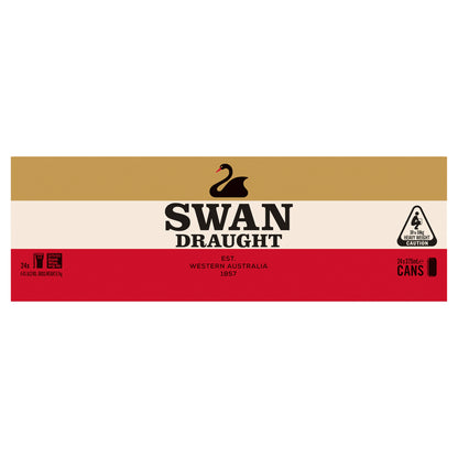 Swan Draught 4.4% 375ml Can
