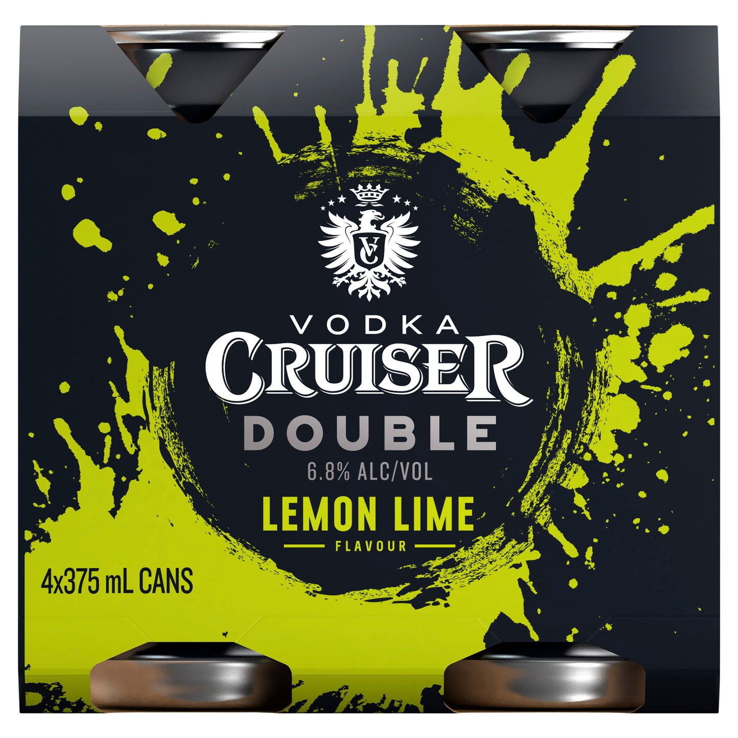 Vodka Cruiser DBL Lem/Lime 6.8% 375ml Can