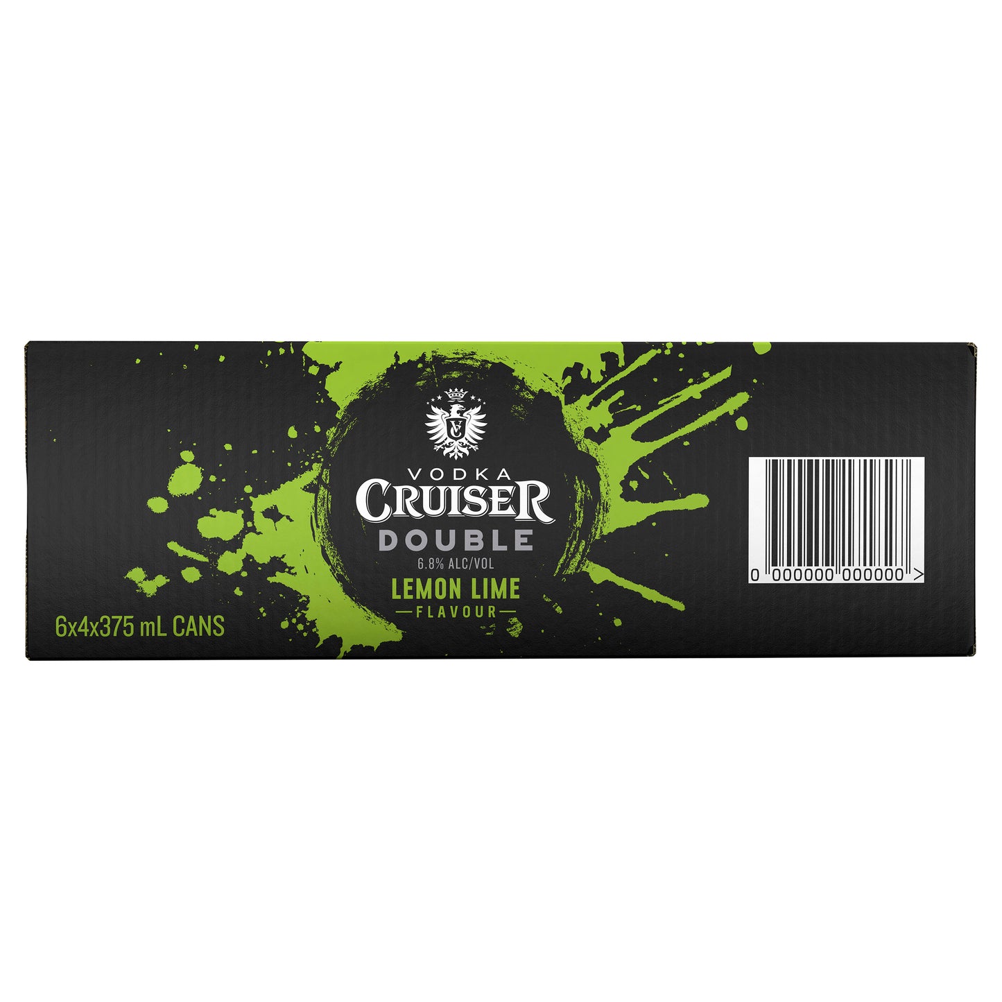 Vodka Cruiser DBL Lem/Lime 6.8% 375ml Can