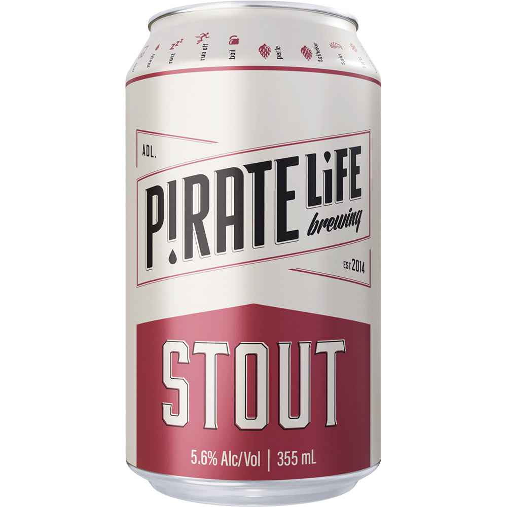 Pirate Life Rice Lager 4.5% 375ml Can