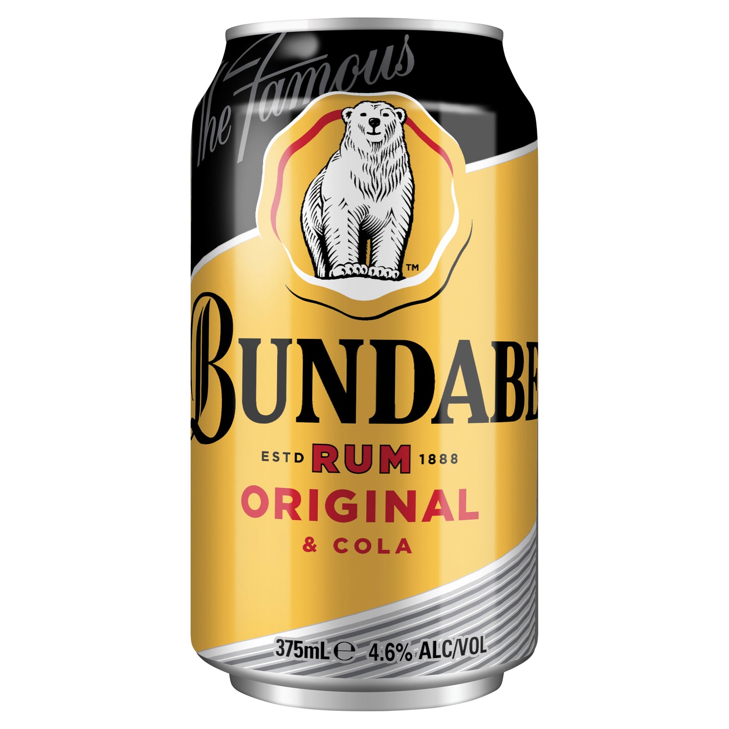 Bundy Red & Cola 4.6% Can 375ml 10pk