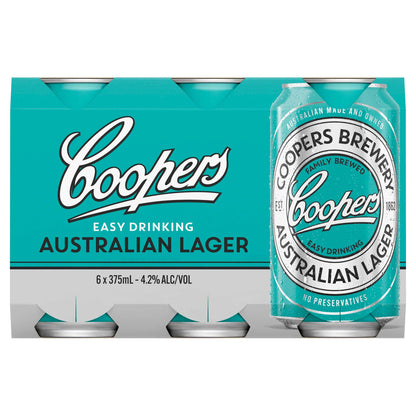 Coopers Australian Lager 4.2% 375ml Can