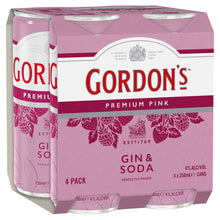 Gordon Pink Gin & Soda 4% 250ml Can