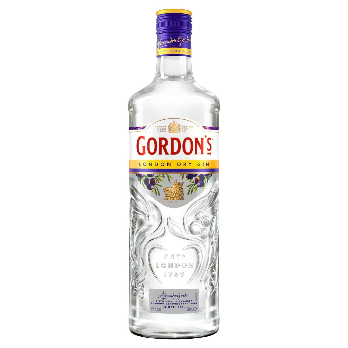 Gordon's London Dry Gin 37.5% 1L Bottle