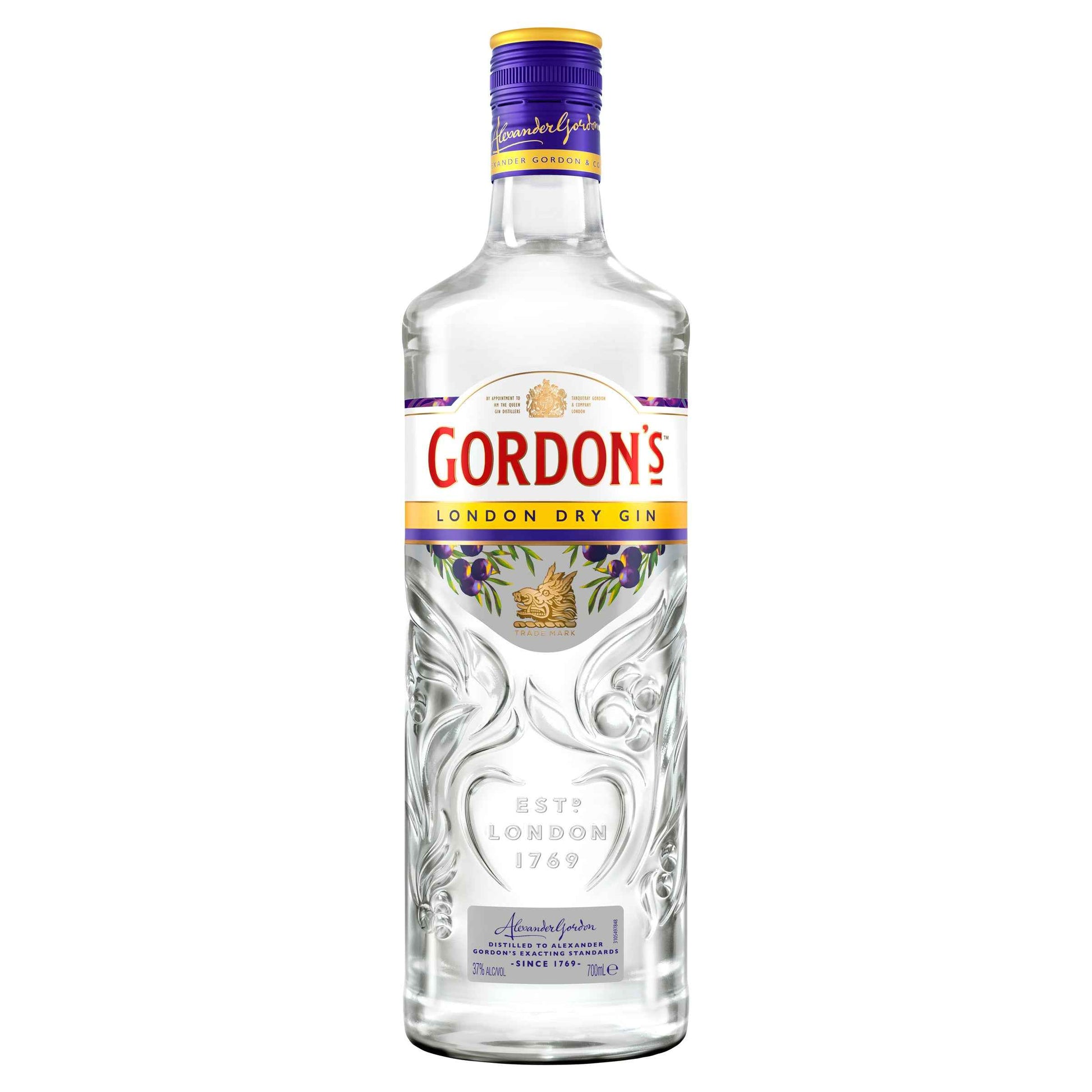 Gordon's London Dry Gin 37.5% 1L Bottle