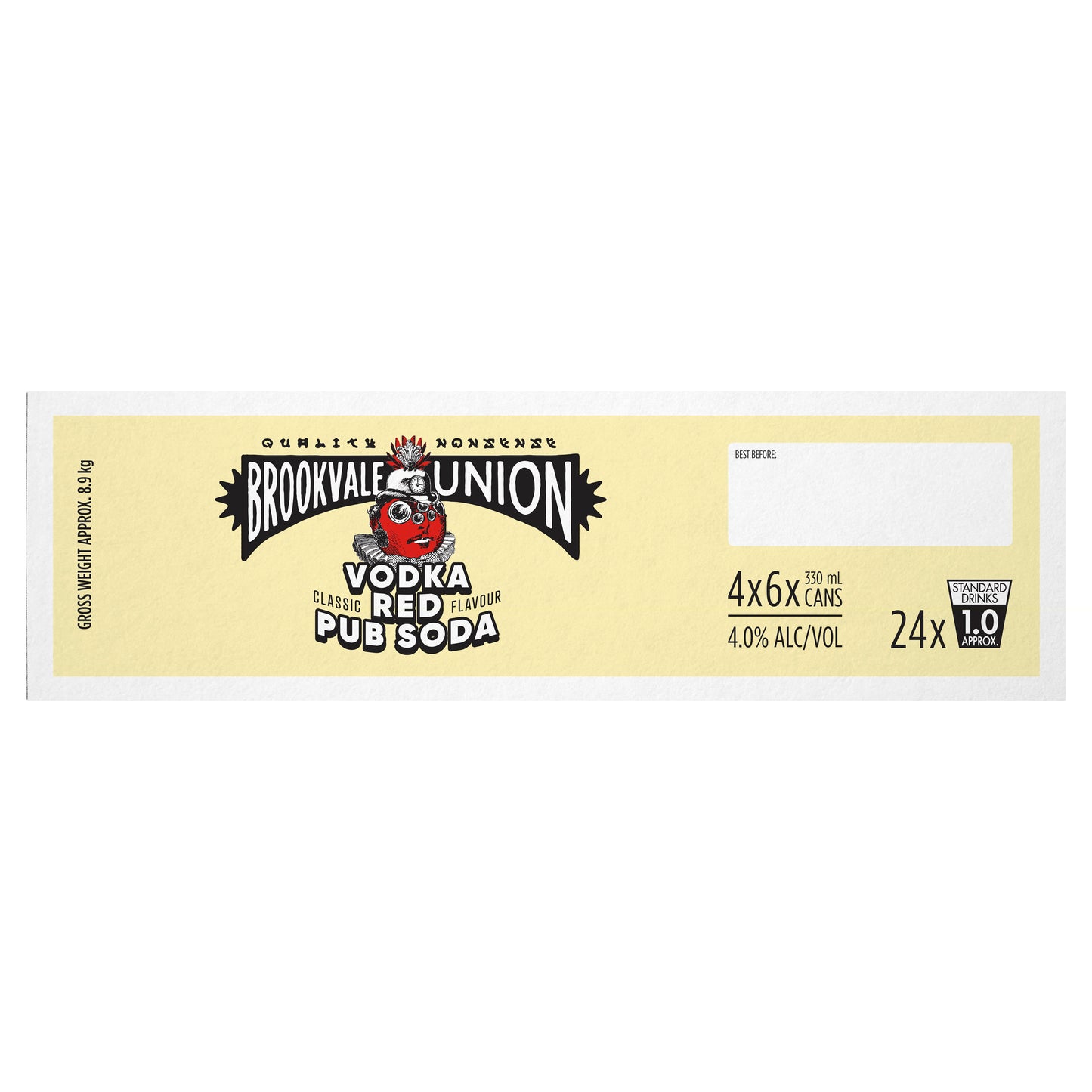 BV Union Red Pub Soda 4% 330ml Can