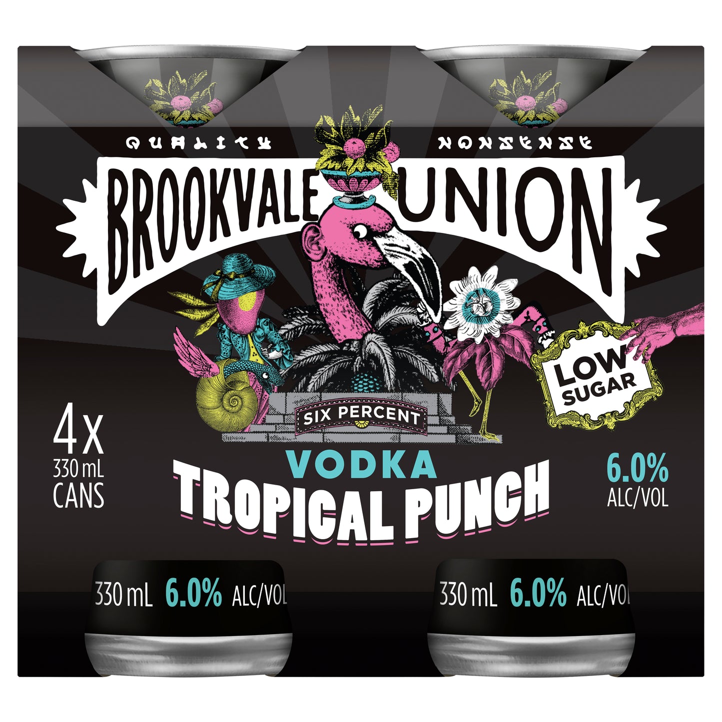 BV Union Vodka Tropical Punch 6% 330ml Can