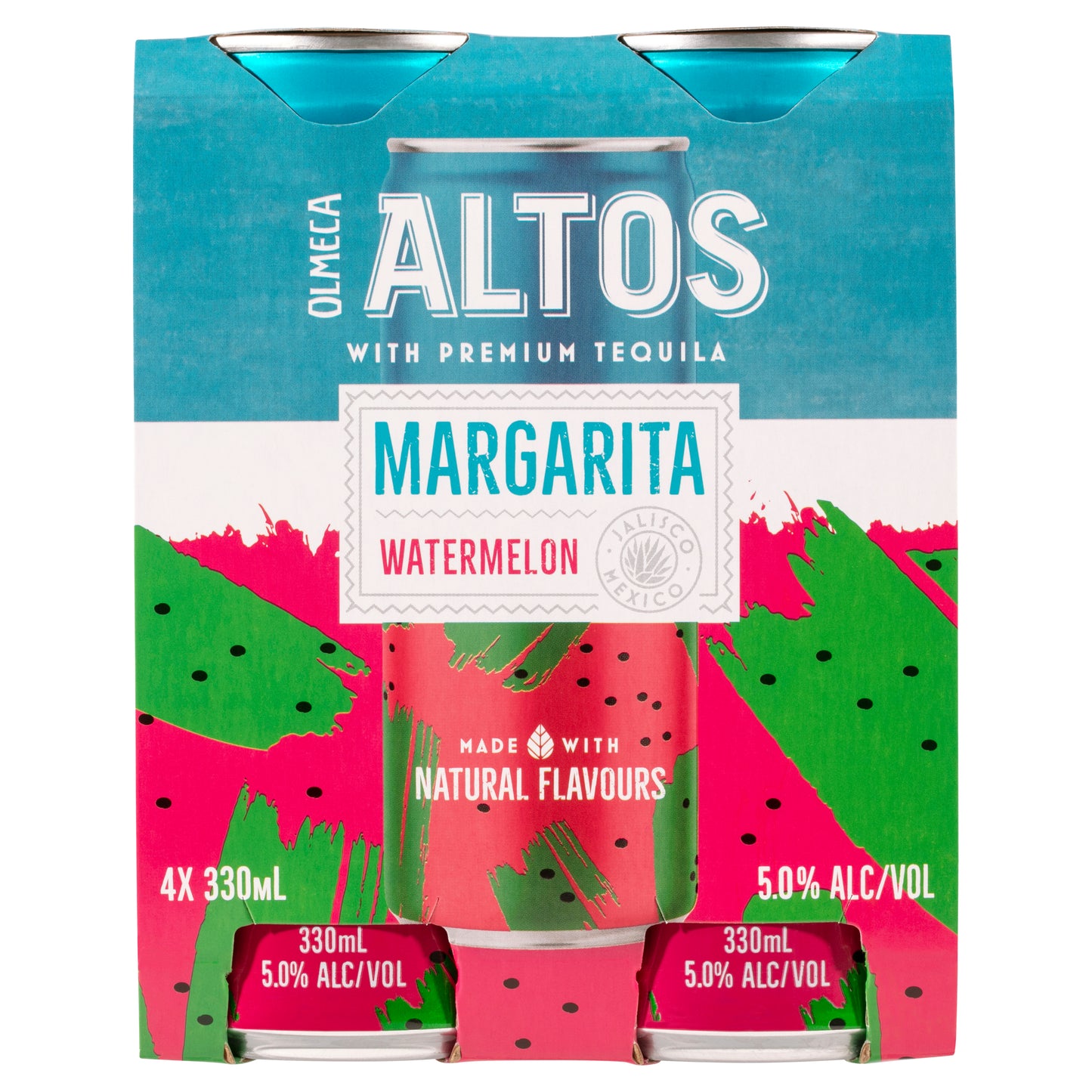 Olmeca Altos Margarita W/Melon 5.0% 330ml Can