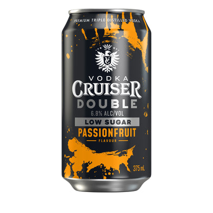 Vodka Cruiser DBL L/Sugar B/Currant 6.8% 375ml Can