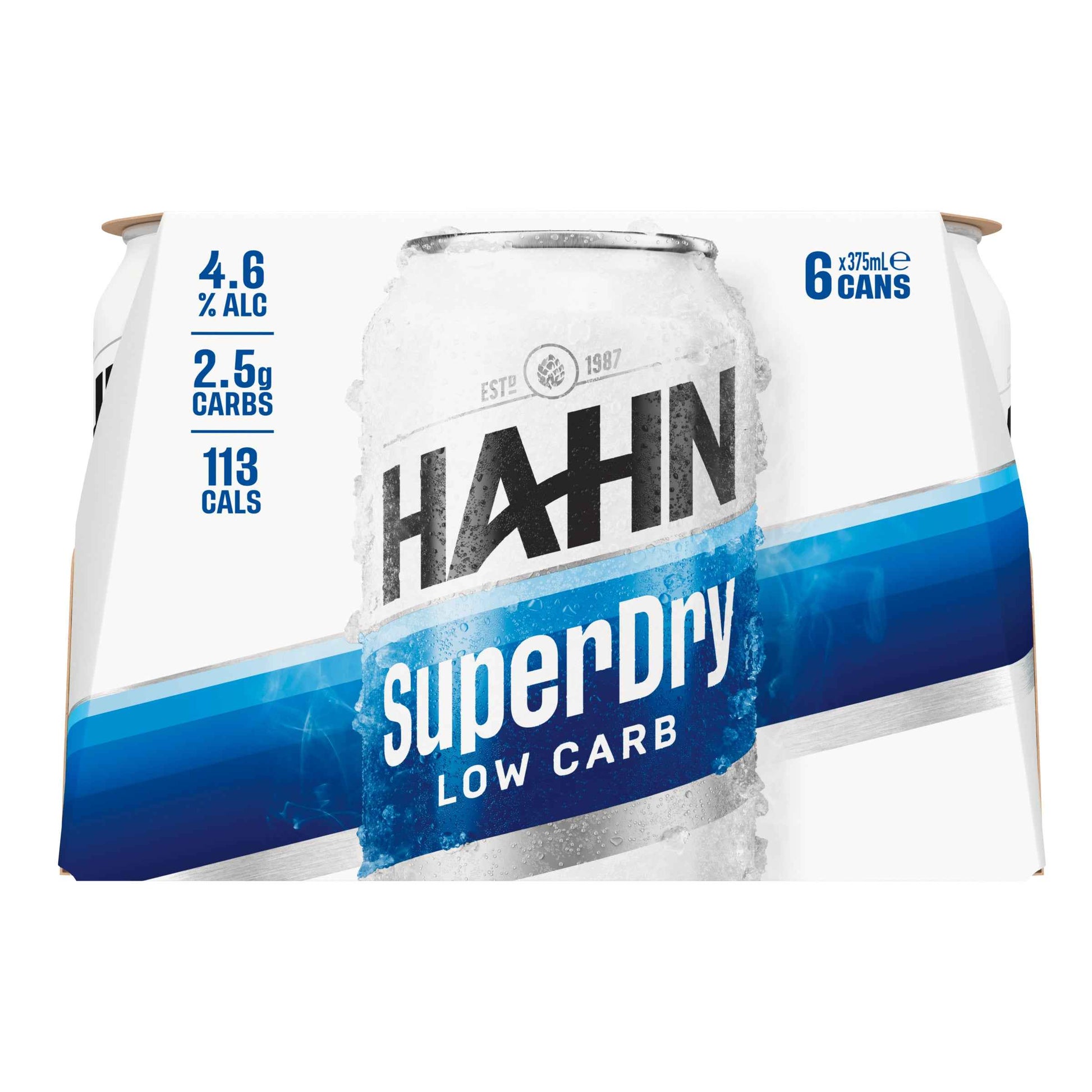 Hahn Super Dry 4.6% 375ml Can
