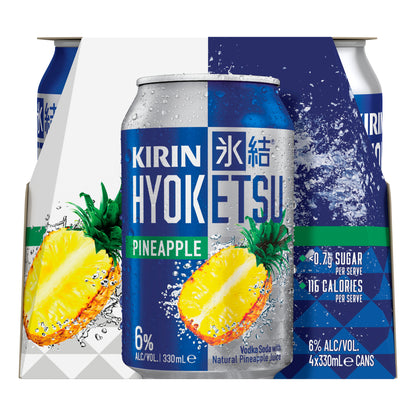 Kirin Hyoketsu Pineapple 6% Can 330ml 1/4pk