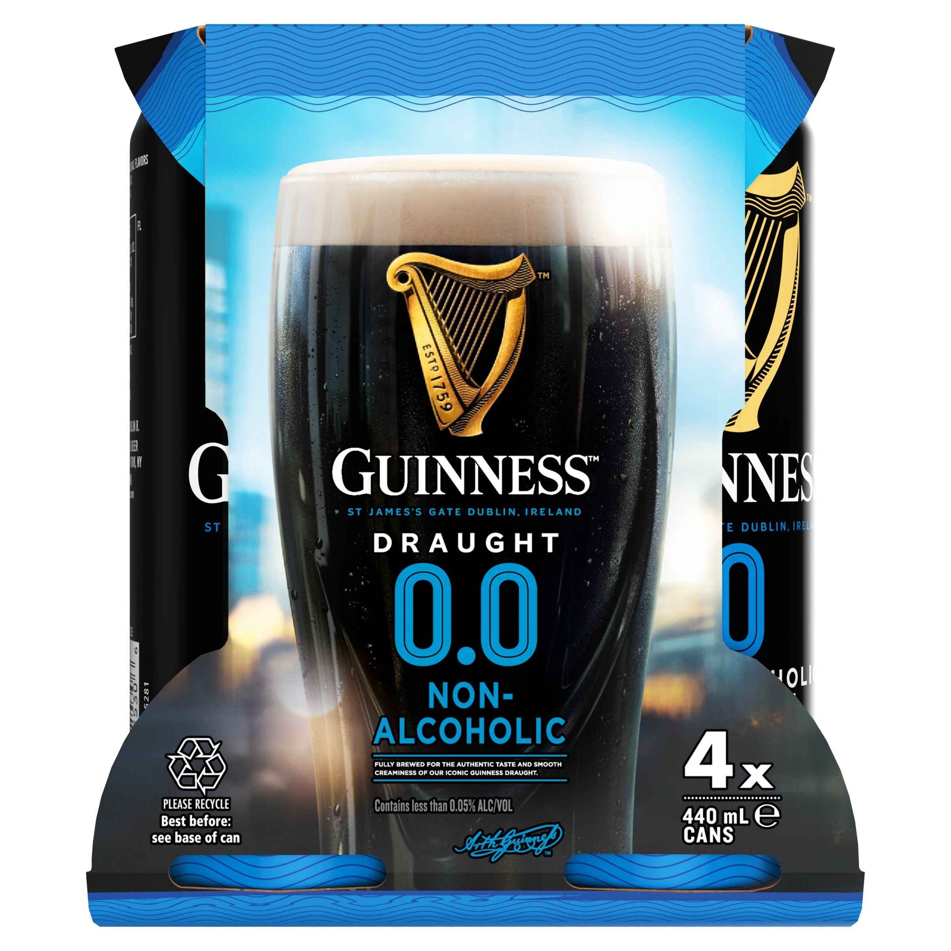 Guinness 0.0 Non-Alcoholic Stout 0% 440ml Can