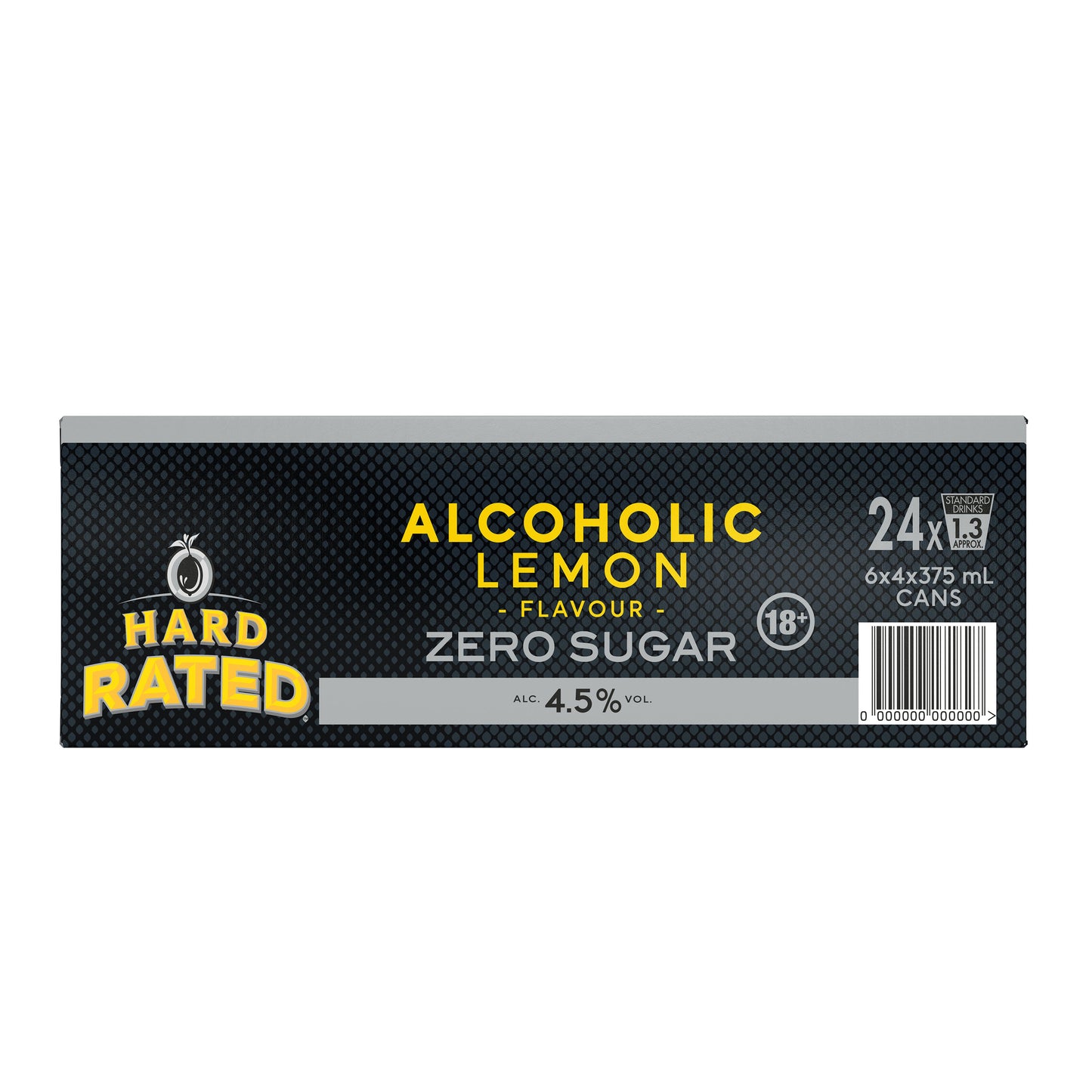 Hard Rated Zero Sugar Lemon 4.5% 375ml Can