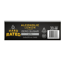 Hard Rated Zero Sugar Lemon 4.5% 375ml Can 10 Pack